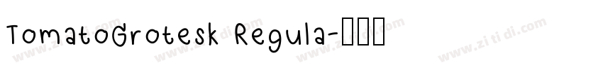 TomatoGrotesk Regula字体转换